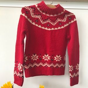 J Crew handknit sweater szM